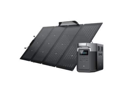 Kit solaire EcoFlow DELTA Max + panneau 220W – générateur électrique portable 2400W